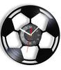 Football Vinyl Record Wall Clock – 30 cm Quartz Decor with Optional LED, Designs 11–14