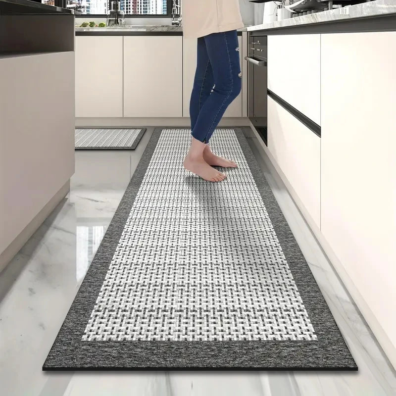 Long Non-Slip Rubber Kitchen & Bathroom Floor Mat – Absorbent Indoor Door Mat