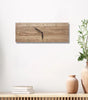 Rectangular Wooden Quartz Wall Clock – Raised Numerals, 15.75 × 5.51 in#