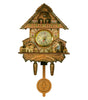 Wooden Birdhouse-Style Quartz Wall Clock – Cuckoo-Inspired Decor, A11–A18