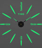 Luminous Acrylic DIY Wall Clock – 12 Designs, 36 or 48 Inch