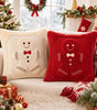 Gingerbread Christmas Pillow Covers – Plush Embroidered Set of 2, Four Designs