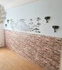 40Pcs 38.5X35cm Imitation Brick Wallpaper Self-adhesive Waterproof Moisture-proof Living Room Bedroom Wall Decoration