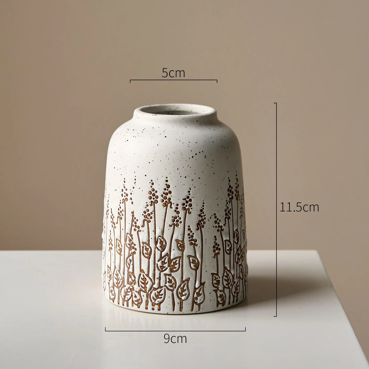 Countryside Ceramic Tabletop Vase – Lavender-Inspired, 3 Designs