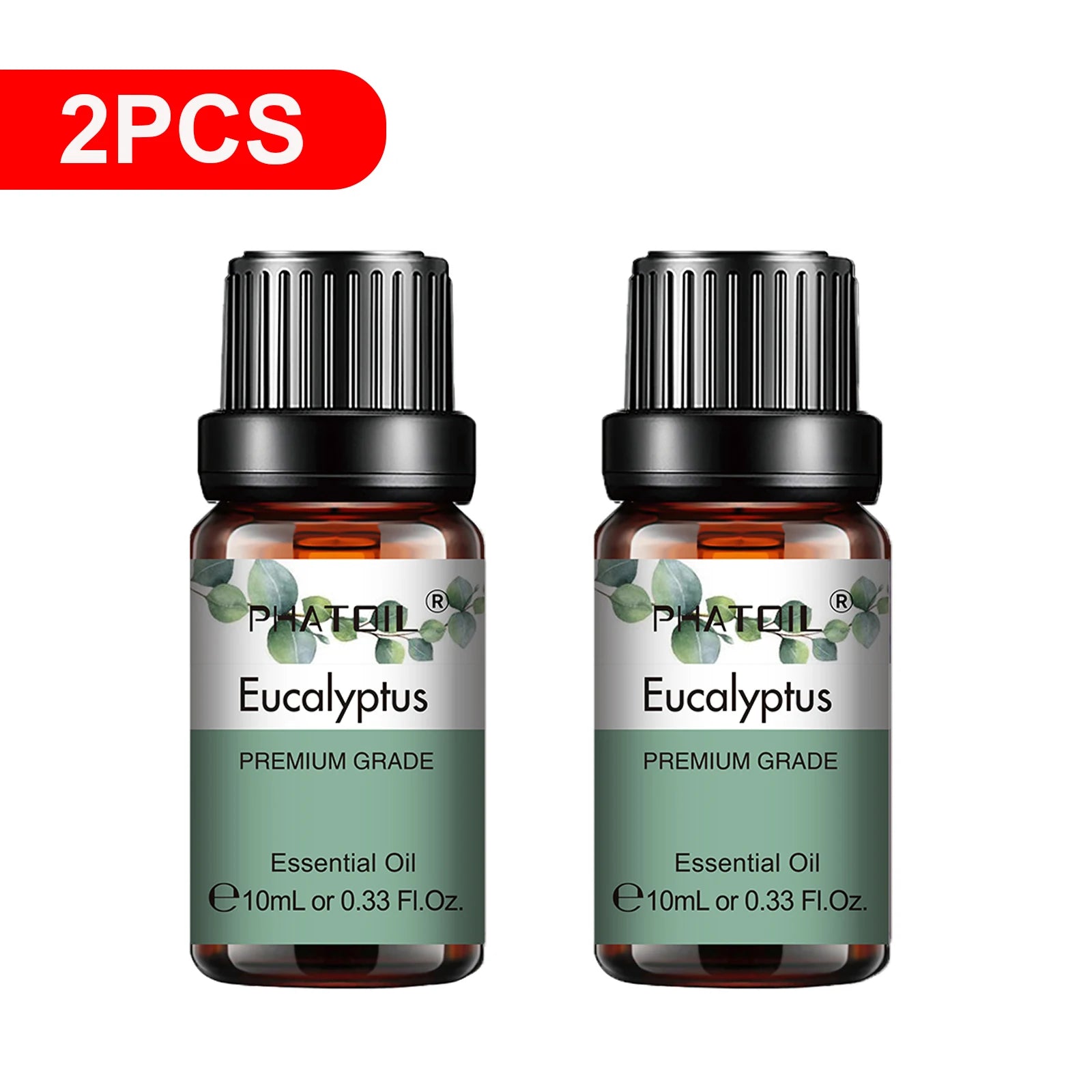 PHATOIL 2-Pack 10ml Pure Essential Oils for Diffusers