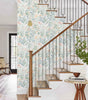 Boho Floral Waterproof Removable Vinyl Peel-and-Stick Wallpaper for Bathroom & Bedroom
