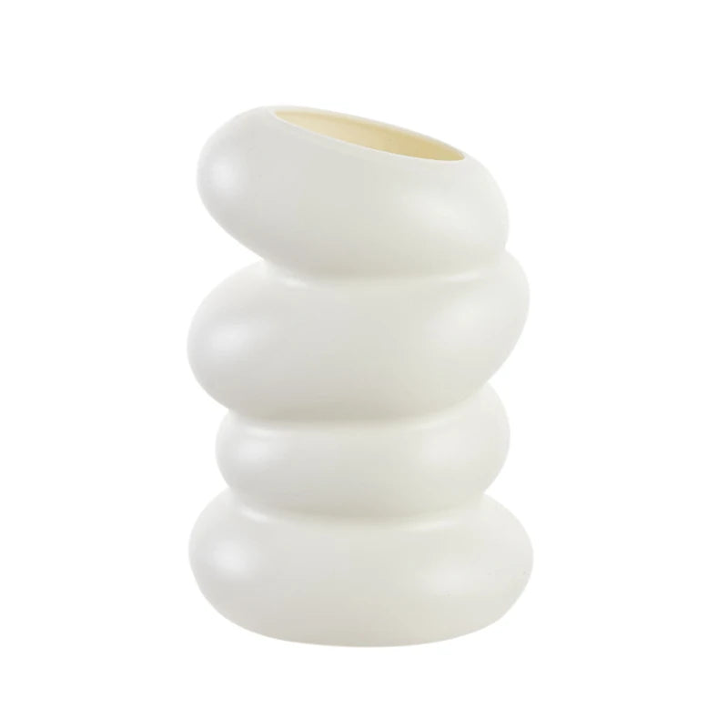 Imitation Ceramic Plastic Tabletop Vase