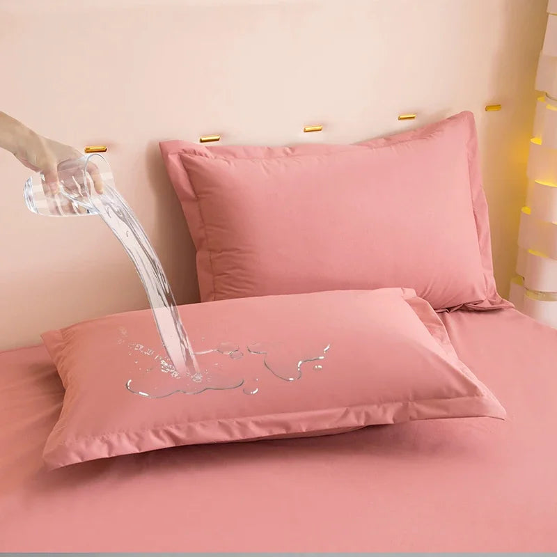 Waterproof Polyester & TPU Envelope Pillowcases – 20.08 × 29.92 in (51 × 76 cm), Set of 2