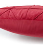 Red Geometric Grid Velvet Pillow Cover – 17.72 in, Single or Set of 2