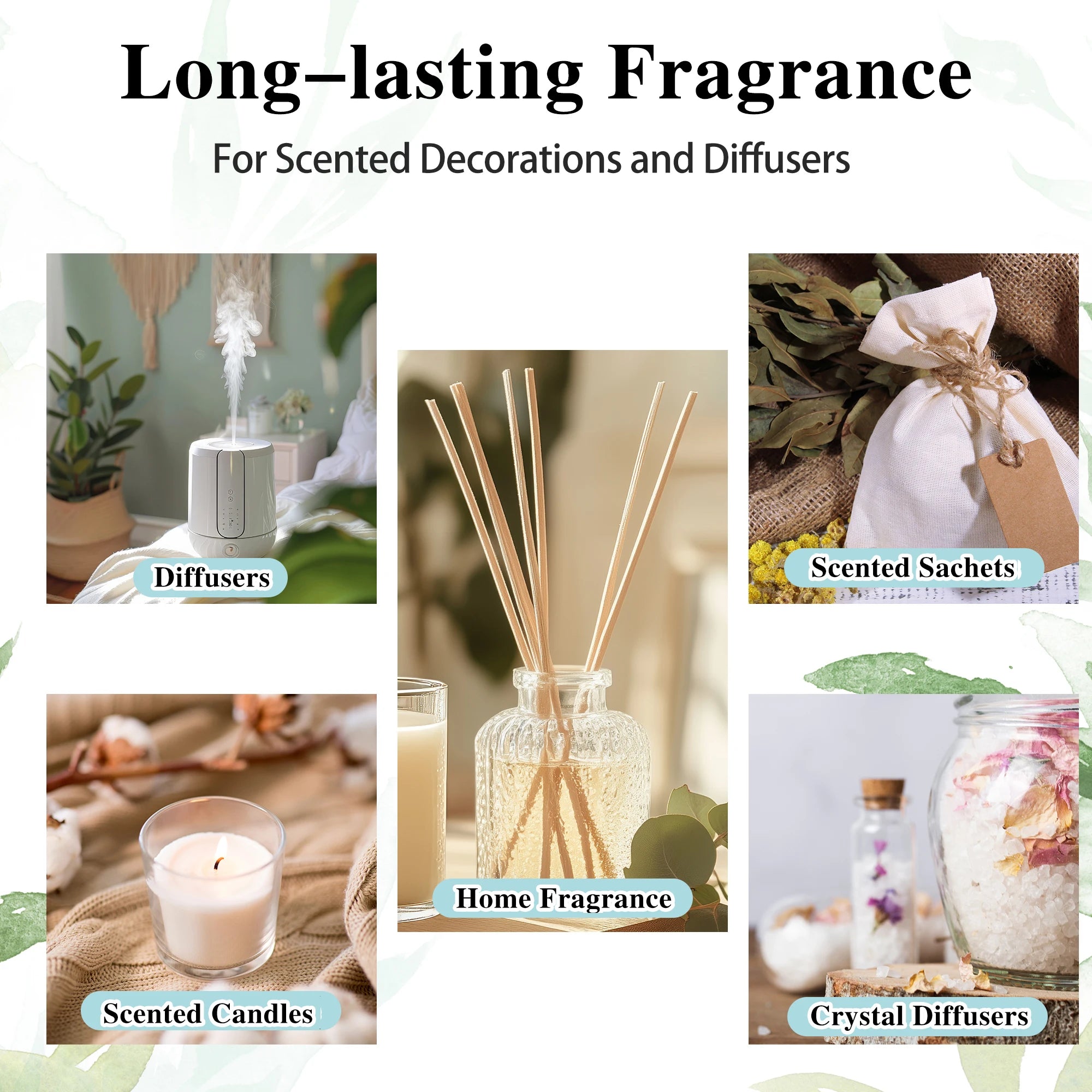MAYJAM 2-Pack 10ml Essential Oils for Diffusers