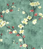 Grey Floral PVC Peel and Stick Waterproof Wallpaper for Furniture and Walls
