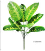 Large Artificial Bird of Paradise Plant Leaves – Real Touch Tropical Strelitzia Faux Greenery for Home & Garden Decor