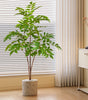 Large Artificial Ficus Tree Branch – Tall Tropical Banyan Faux Plant Leaves for Home & Garden Decor