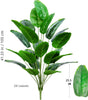 Large Artificial Bird of Paradise Plant Leaves – Real Touch Tropical Strelitzia Faux Greenery for Home & Garden Decor