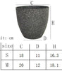 Plastic Bonsai Flowerpot Frosted Large-capacity Succulent Flowerpot Imitation Stone Plant Growth Cultivation Pot for Home