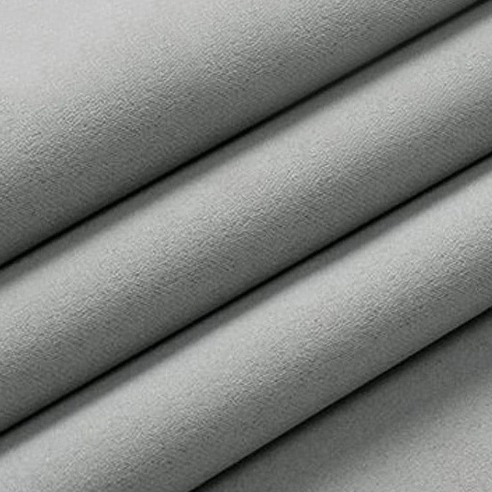 Light Gray 120 GSM Double-Layer Semi-Light Blocking Curtain Panel – 2 Hanging Styles