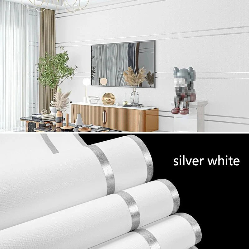 Deerskin-Texture Nordic Geometric Traditional Non-Woven Wallpaper – 53 cm × 9.5 m