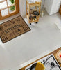 Wood-Grain Kitchenware Pattern Non-Slip Kitchen Rug & Entrance Mat – Soft Washable Polyester