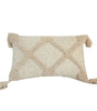 Beige Tufted Tassel Pillow Cover – Geometric Square & Lumbar Designs