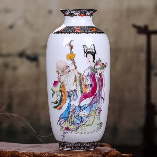 Traditional Animal-Motif Ceramic Flower Vase – 8 Designs