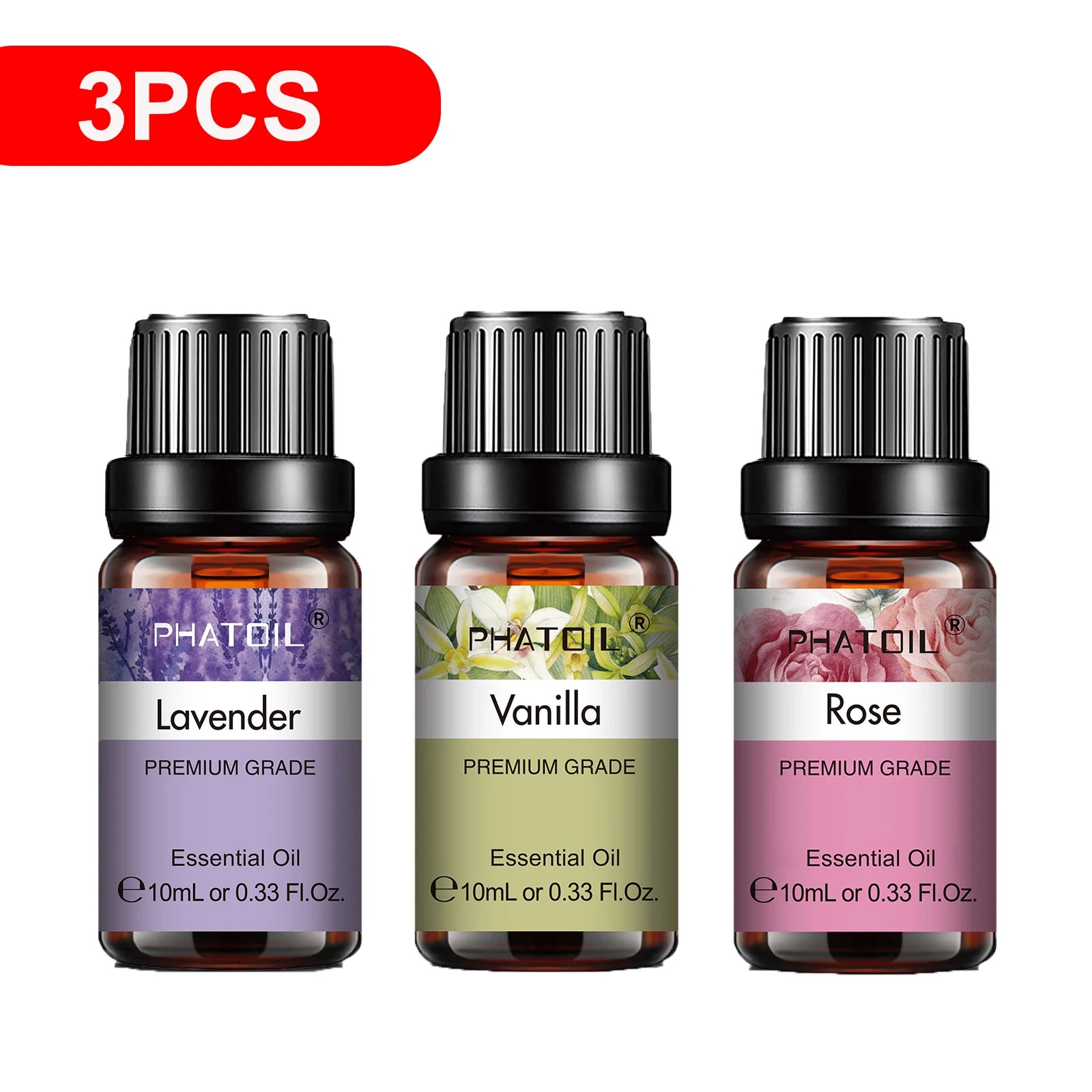 PHATOIL 2-Pack 10ml Pure Essential Oils for Diffusers