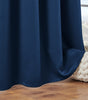 Navy Blue 70%–90% Grommet Semi-Light Blocking Curtain Panel