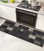 Modern Abstract Geometric Non-Slip Kitchen Runner Rug – Soft Polyester, Washable & Wear-Resistant
