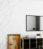 Grey, White & Blue Geometric 3D Embossed Traditional Non-Woven Wallpaper Roll – 53 cm × 9.5 m