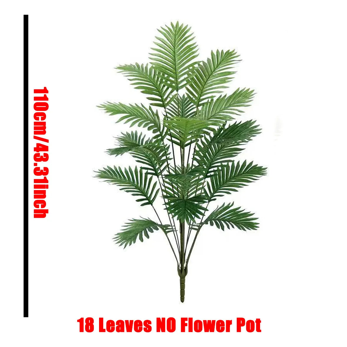 Large Artificial Palm Tree Branch – Tropical Monstera Faux Plant Leaf for Indoor Home Decor