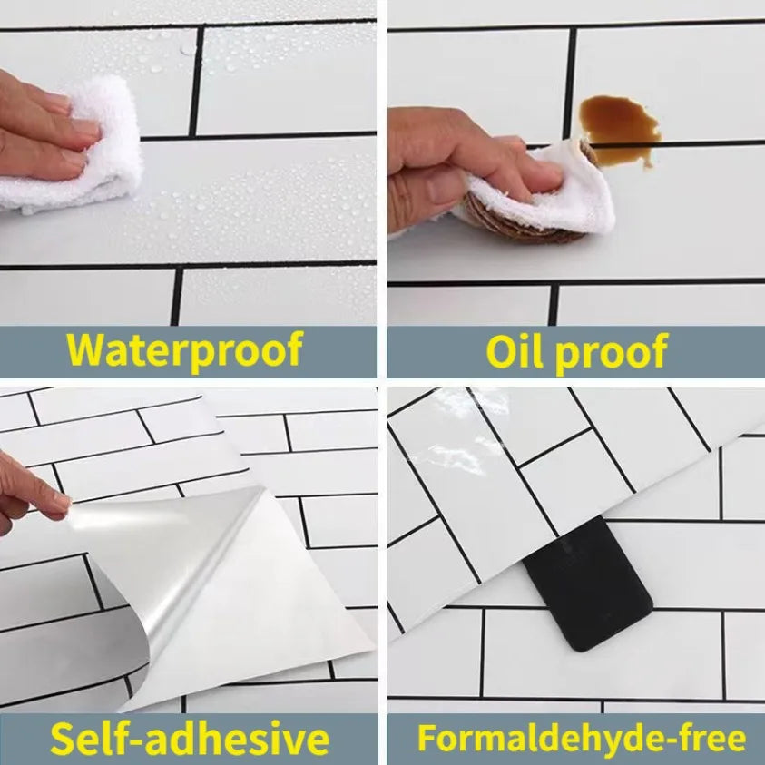 Marble Vinyl Waterproof Wallpaper for Table Kitchen Countertop Self Adhesive Sticker for Furniture Mould Proof Wall sticker