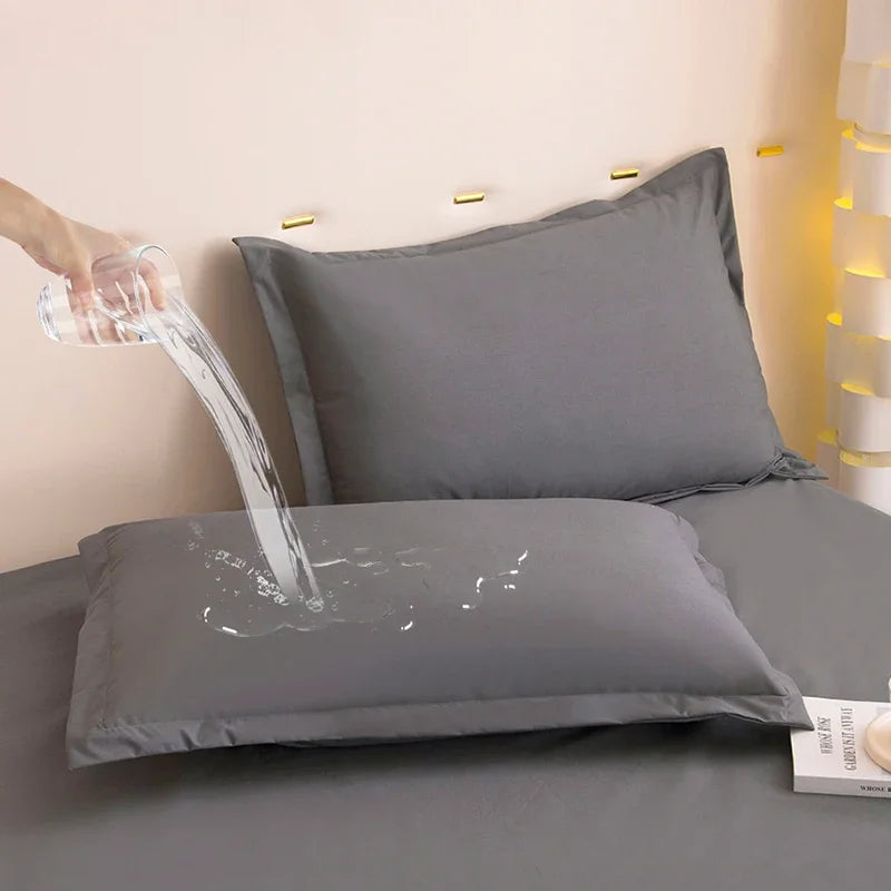 Waterproof Polyester & TPU Envelope Pillowcases – 20.08 × 29.92 in (51 × 76 cm), Set of 2
