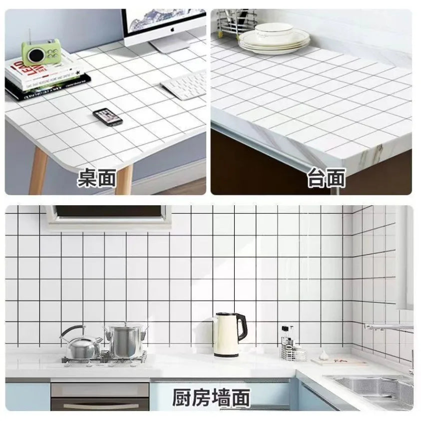 Marble Vinyl Waterproof Wallpaper for Table Kitchen Countertop Self Adhesive Sticker for Furniture Mould Proof Wall sticker