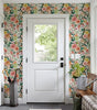 Pink Watercolor Floral & Green Leaf Waterproof, Oil-Resistant PVC Peel-and-Stick Wallpaper – Removable for Walls & Furniture