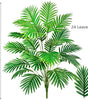 Large Artificial Palm Tree Branches – Tropical Fake Palm Leaf Plant for Home, Garden & Event Decoration