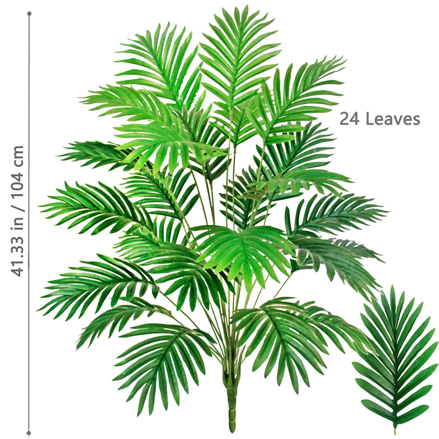 Large Artificial Palm Tree Branches – Tropical Fake Palm Leaf Plant for Home, Garden & Event Decoration