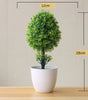 Small Artificial Bonsai Potted Plant – Green Faux Tree Ornament for Home, Garden & Hotel Decor