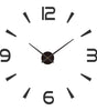 Large Black DIY Acrylic Wall Clock – 12 Designs, 36 or 48 Inch