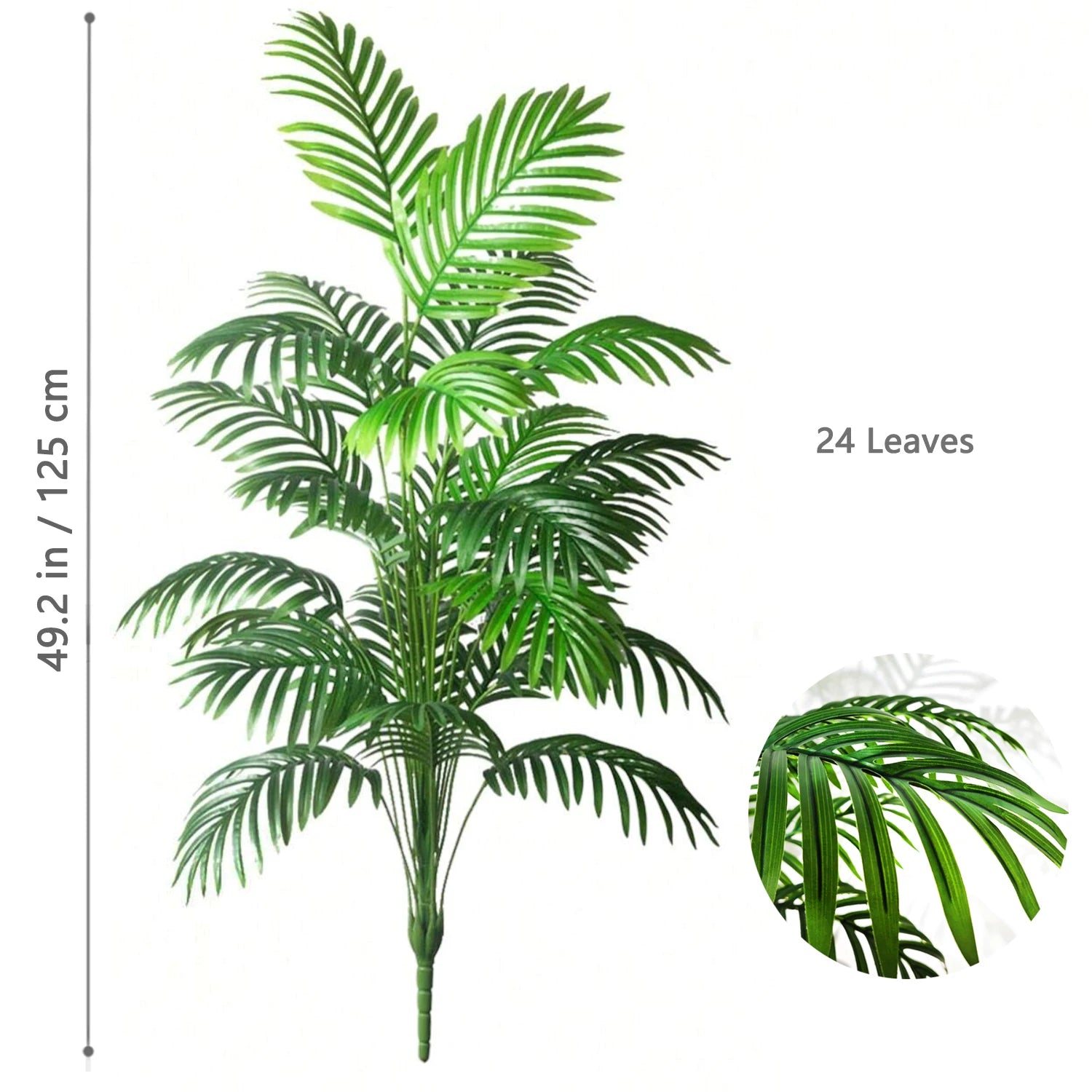 Large Artificial Palm Tree Branches – Tropical Fake Palm Leaf Plant for Home, Garden & Event Decoration