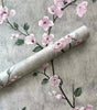 Grey Floral PVC Peel and Stick Waterproof Wallpaper for Furniture and Walls