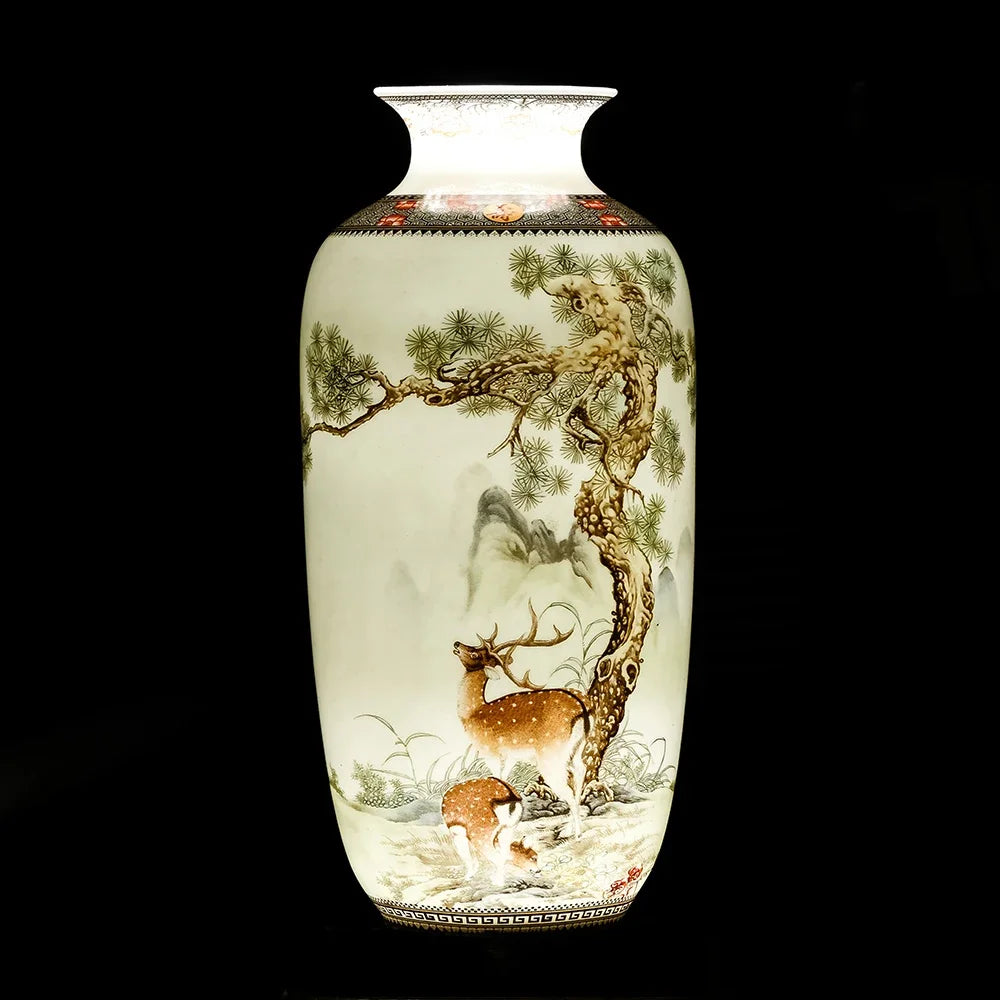 Traditional Animal-Motif Ceramic Flower Vase – 8 Designs