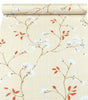 Floral Peel and Stick Wallpapers Green Self Adhesive Contact Paper Removable Waterproof Wallpaper For Bedroom Home Decoration
