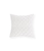 Light Pink & White Velvet Throw Pillow Cover – Raised Diamond Pattern