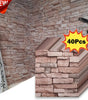 40Pcs 38.5X35cm Imitation Brick Wallpaper Self-adhesive Waterproof Moisture-proof Living Room Bedroom Wall Decoration
