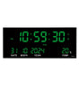 14-Inch Digital LED Wall Clock – Time, Date, Temperature & 8 Daily Alarms, Plug-In Display