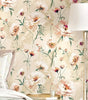 Rural Floral Peel and Stick Wallpaper – Waterproof Self-Adhesive PVC Vinyl Wallpaper