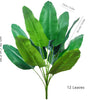 Large Artificial Bird of Paradise Plant Leaves – Real Touch Tropical Strelitzia Faux Greenery for Home & Garden Decor