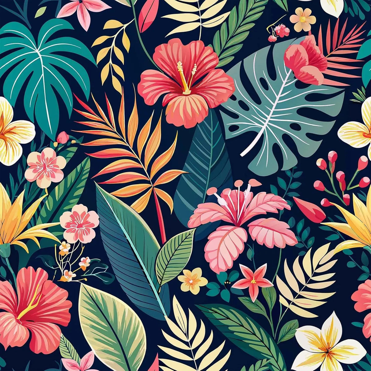 Tropical Palm Leaf Peel-and-Stick Wallpaper – Waterproof Removable Botanical PVC Vinyl for Walls & Cabinets