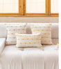 Pink & Yellow Striped Jacquard Pillow Covers – Square & Lumbar