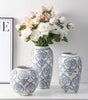 Retro Ceramic Vase – Light Luxury Tabletop Flower Vase for Living Room Decor