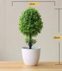 Small Artificial Bonsai Potted Plant – Green Faux Tree Ornament for Home, Garden & Hotel Decor